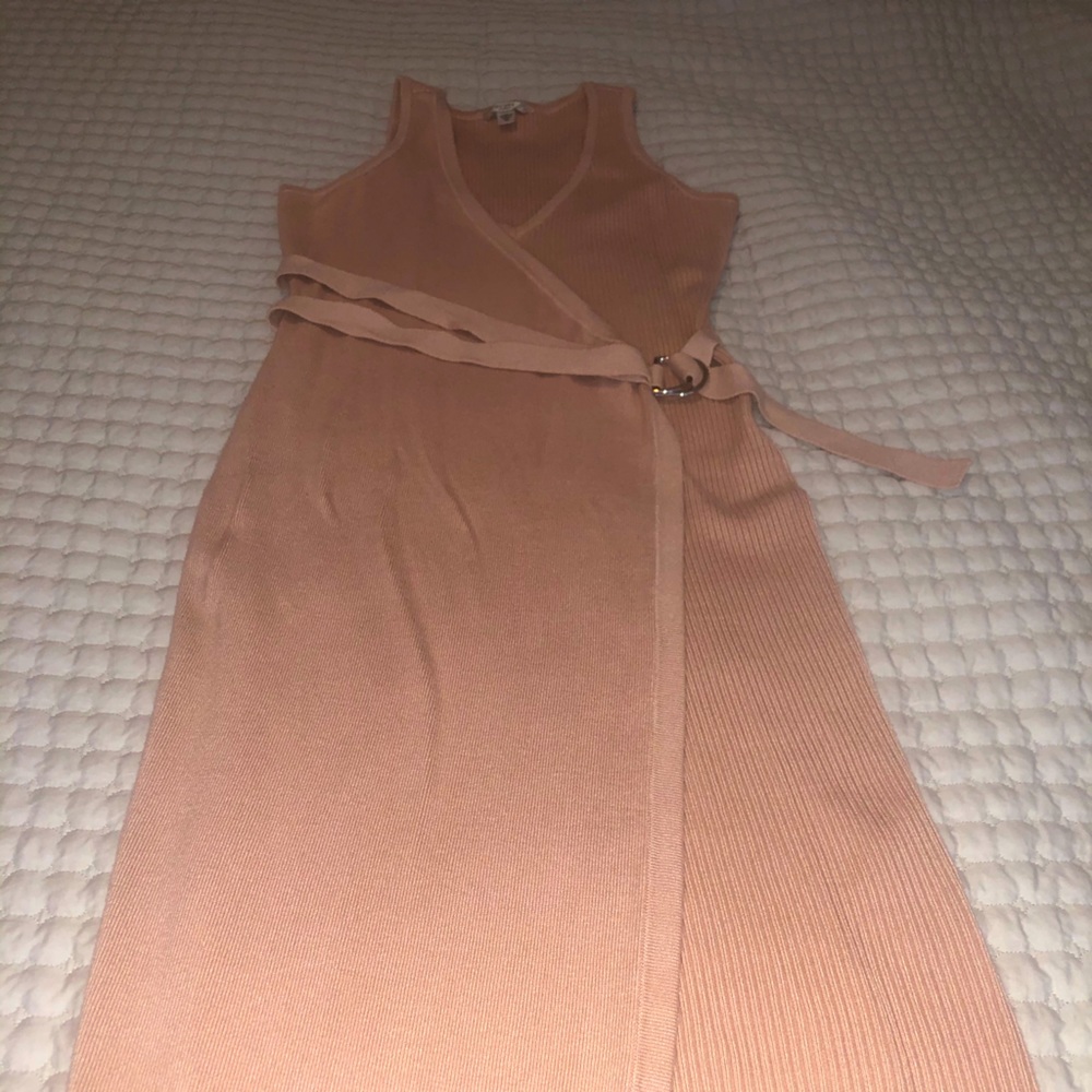 Guess Faux Wrap Sweater Dress Pink Size XS Small